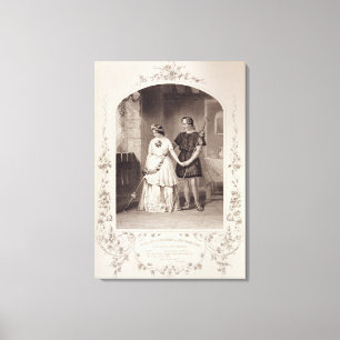 Miss Jenny Marston as Perdita and Mr F. Robinson a Canvas Print