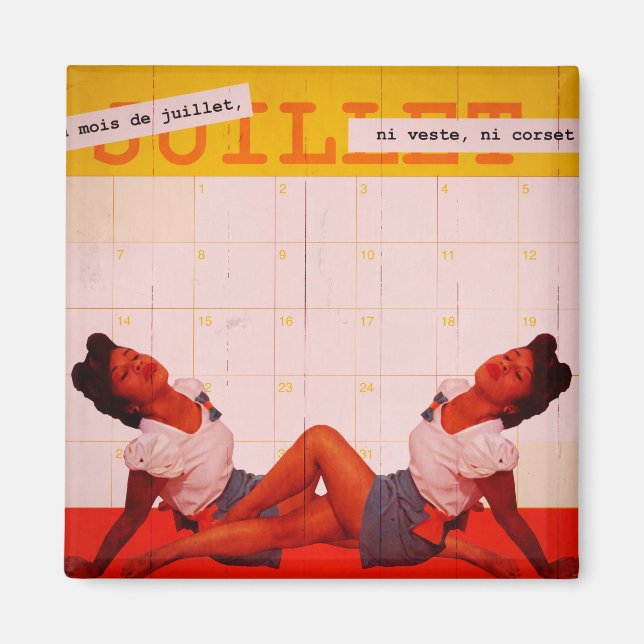 Miss Juillet Magnet (Front)