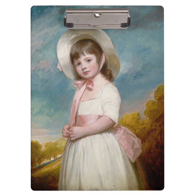 ~ MISS JULIANA WILLOUGHBY 18thC George Romney ~ Clipboard (Front)