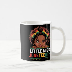 Miss Juneteenth Freedom Black American African Gir Coffee Mug
