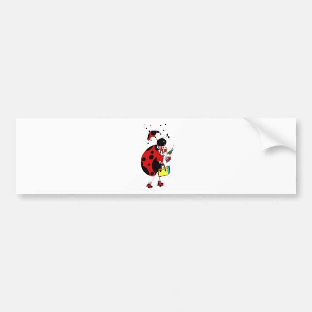 Miss Ladybug Bumper Sticker (Front)