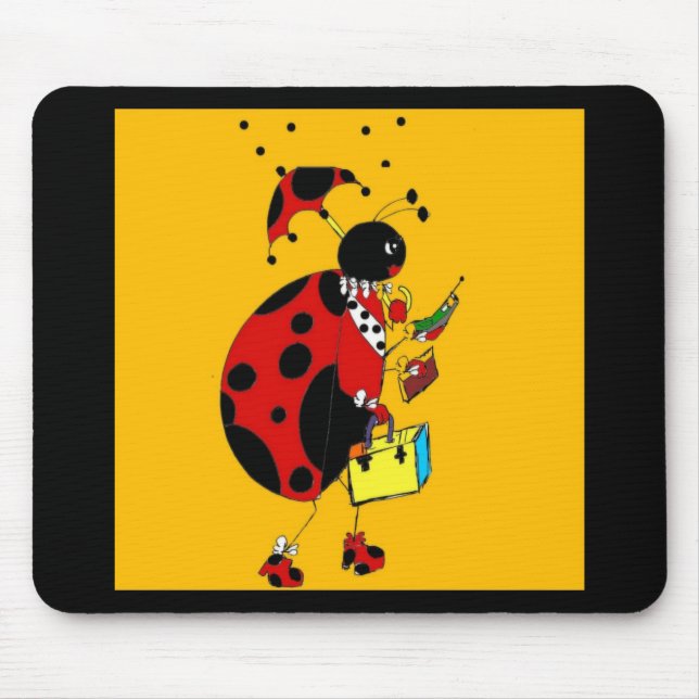 Miss Ladybug Mouse Mat (Front)