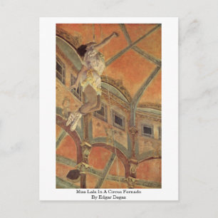 Miss Lala In A Circus Fernado By Edgar Degas Postcard