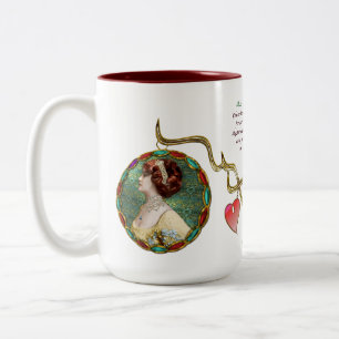 Miss Lily Elsie (Ceramic Mug) Two-Tone Coffee Mug