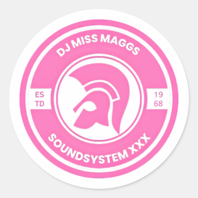Miss Maggs Classic Round Sticker (Front)
