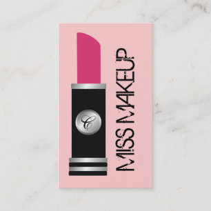 Miss Makeup Pink Business Card