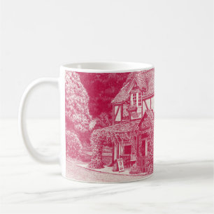 'Miss Marple's Tea Room' (Raspberry) - Mug