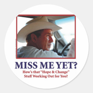 Miss Me Yet? Classic Round Sticker