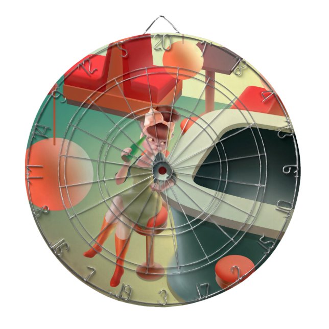 Miss Meow – Late Night Bar Series Dartboard (Front)