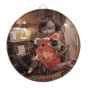 Miss Meow – Vintage Cat Reading Time Dartboard