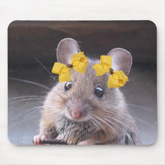 Miss Mousie Pad Mouse Mat (Front)