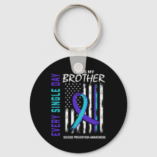 Miss My Brother Suicide Awareness Prevention Ameri Key Ring