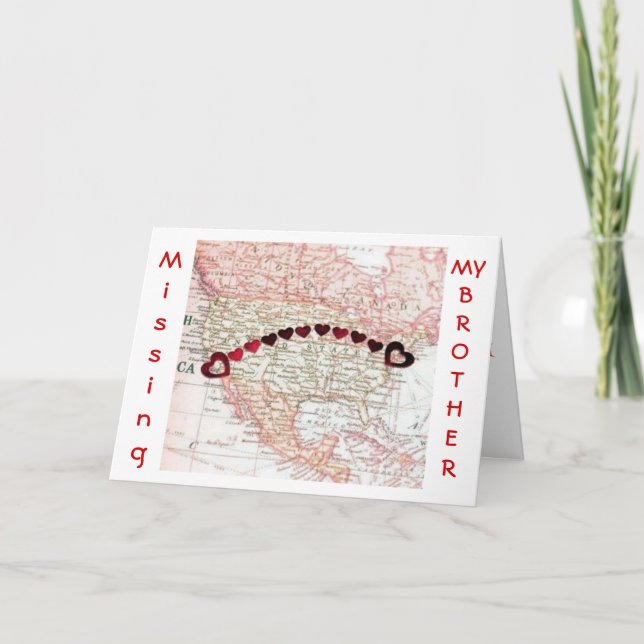 MISS MY *BROTHER* THE REASON CHRISTMAS IS SPECIAL HOLIDAY CARD (Front)