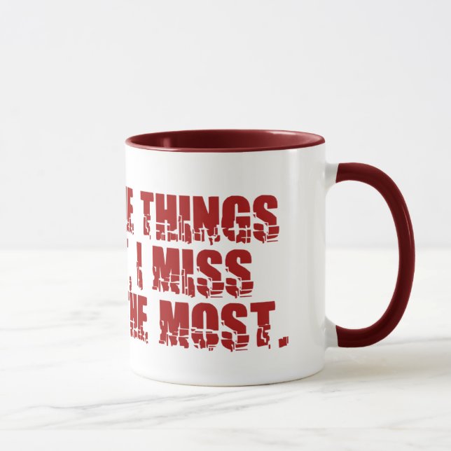 Miss My Mind mug - choose style & colour (Right)