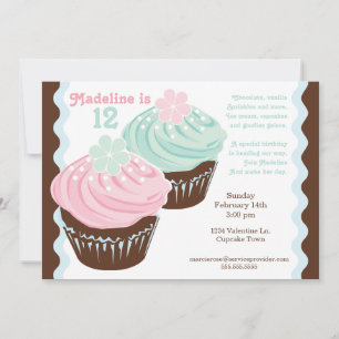 Miss 'N Nick Popular Cupcake Invitation