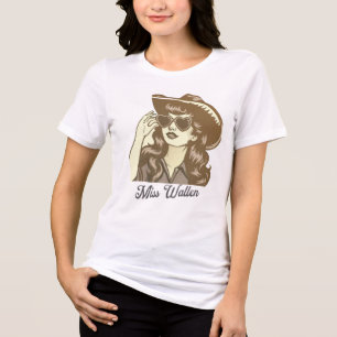 Miss Never Do No Wrong Wallen shirt,wallen Concert Tri-Blend Shirt