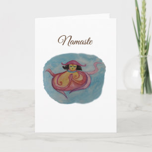Miss  Octopodia meditation Greeting Card