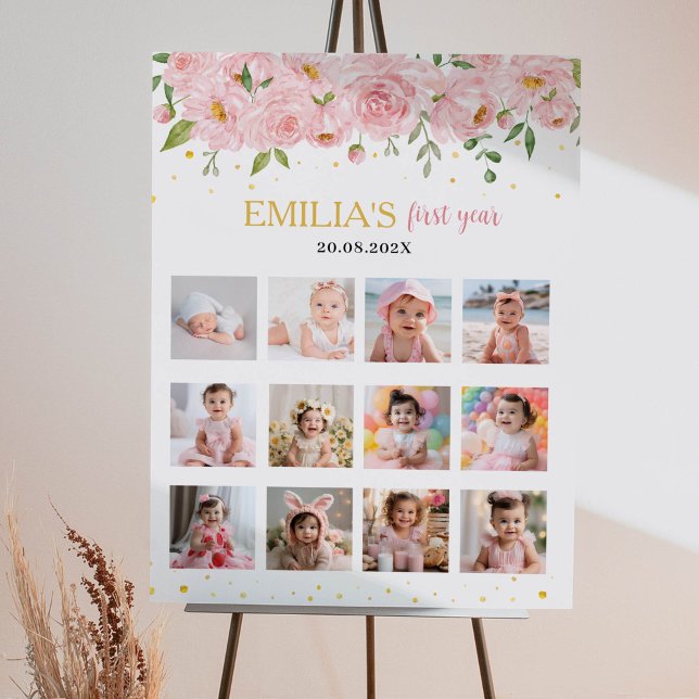 Miss Onederful Birthday 12 Photo Milestone Poster (Creator Uploaded)