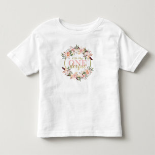 Miss ONEderful Birthday Shirt, Boho, Floral Toddler T-Shirt