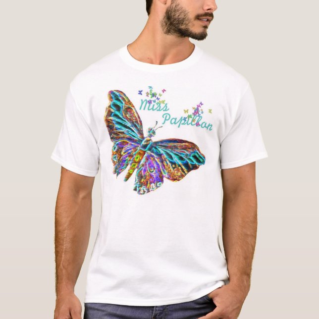 Miss papillon NEON T-Shirt (Front)