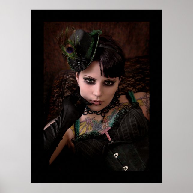 Miss Peacock - Print (Plain Border) (Front)