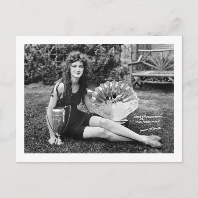 Miss Philadelphia, early 1900s Postcard (Front)