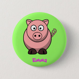 Miss piggy 6 cm round badge