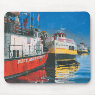 Miss Portland Fireboat and Casco Bay Ferries Mouse Mat