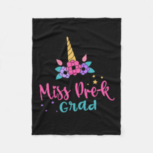 Miss Pre-k Grad Preschool Graduation Girls Kids  Fleece Blanket