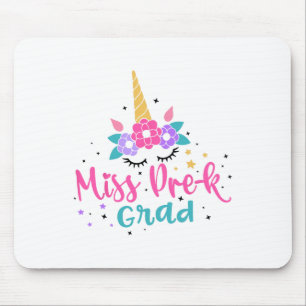 Miss Pre-k Grad Preschool Graduation Girls Kids Mouse Mat