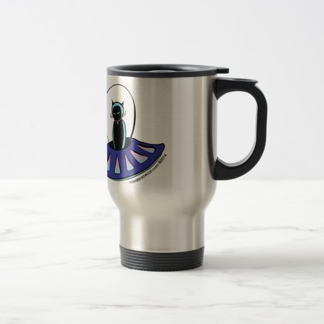 Miss Q Spacecat travel mug (Right)