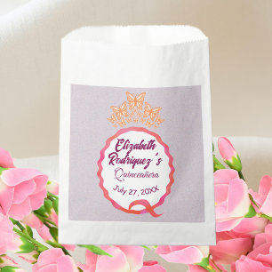 Miss Quince Butterflies Tiara Crown Squiggle  Favour Bags