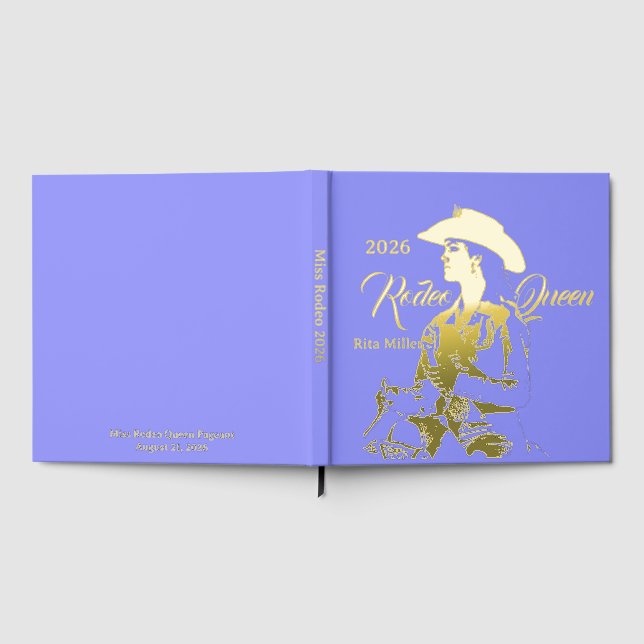 Miss Rodeo Queen Scrapbook Photo Pageant  Guest Book (Full)