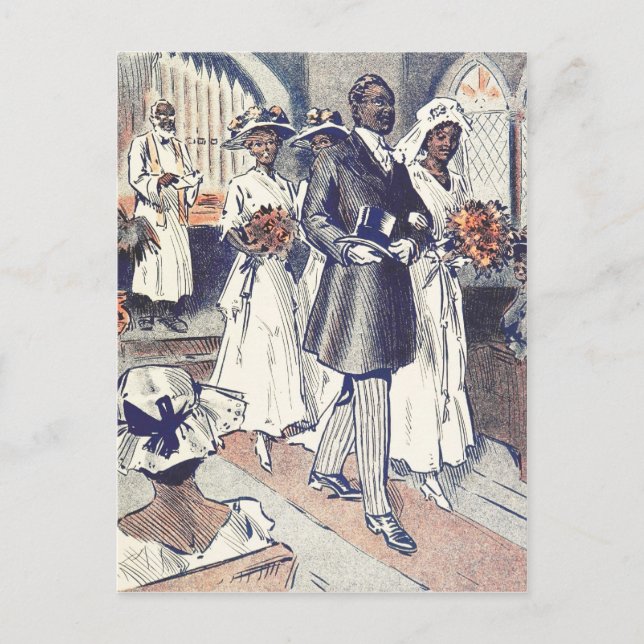 Miss Samantha Johnson's Wedding Postcard (Front)