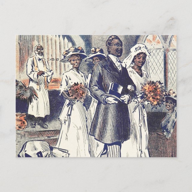 Miss Samantha Johnson's Wedding Postcard (Front)