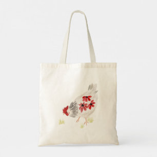 Miss Scarlet Cute Chicken  Tote Bag