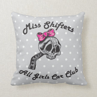 Miss Shifters Throw Pillow