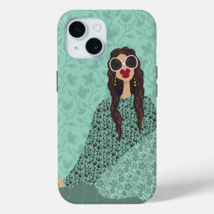 Miss Simone Sunday Feminine Artwork Fashion Art iPhone 15 Case