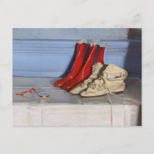 Miss Simpson’s Boots   William Nicholson Postcard