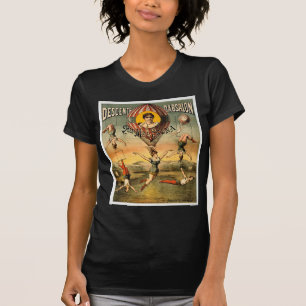 Miss Stena Flying Trapese Vintage Circus Poster T-Shirt