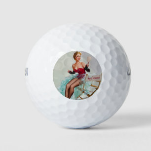 Miss Sylvania Pin-Up Girl Golf Balls