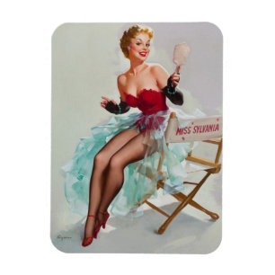 Miss Sylvania Pin-Up Girl Magnet