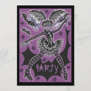 Miss Teen Halloween party invitation