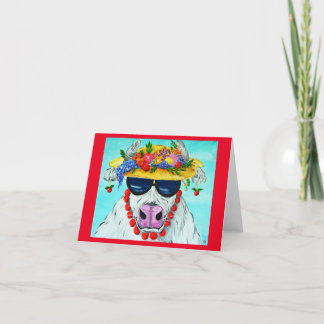 Miss Thelma the Happy Cow blank cards