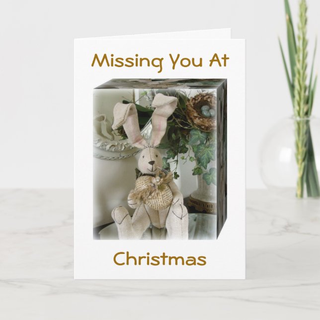 MISS THEM-TELL THEM AT CHRISTMAS WITH LOVE HOLIDAY CARD (Front)