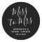 Miss to Mrs Bridal Shower Black Simple Minimalist 