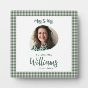Miss to Mrs Bride Future Mrs Boho Bridal Shower Plaque