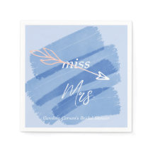 Miss to Mrs Dusky Blue Paint Swash