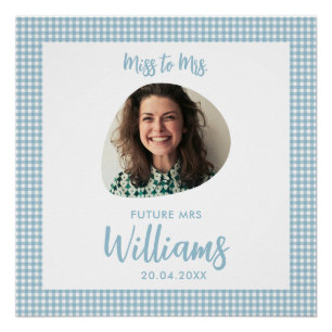 Miss to Mrs Future Mrs Boho Bridal Shower Poster