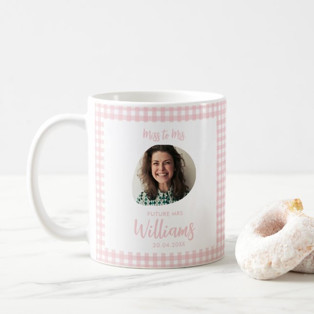 Miss to Mrs Future Mrs Modern Boho Coffee Mug (With Donut)